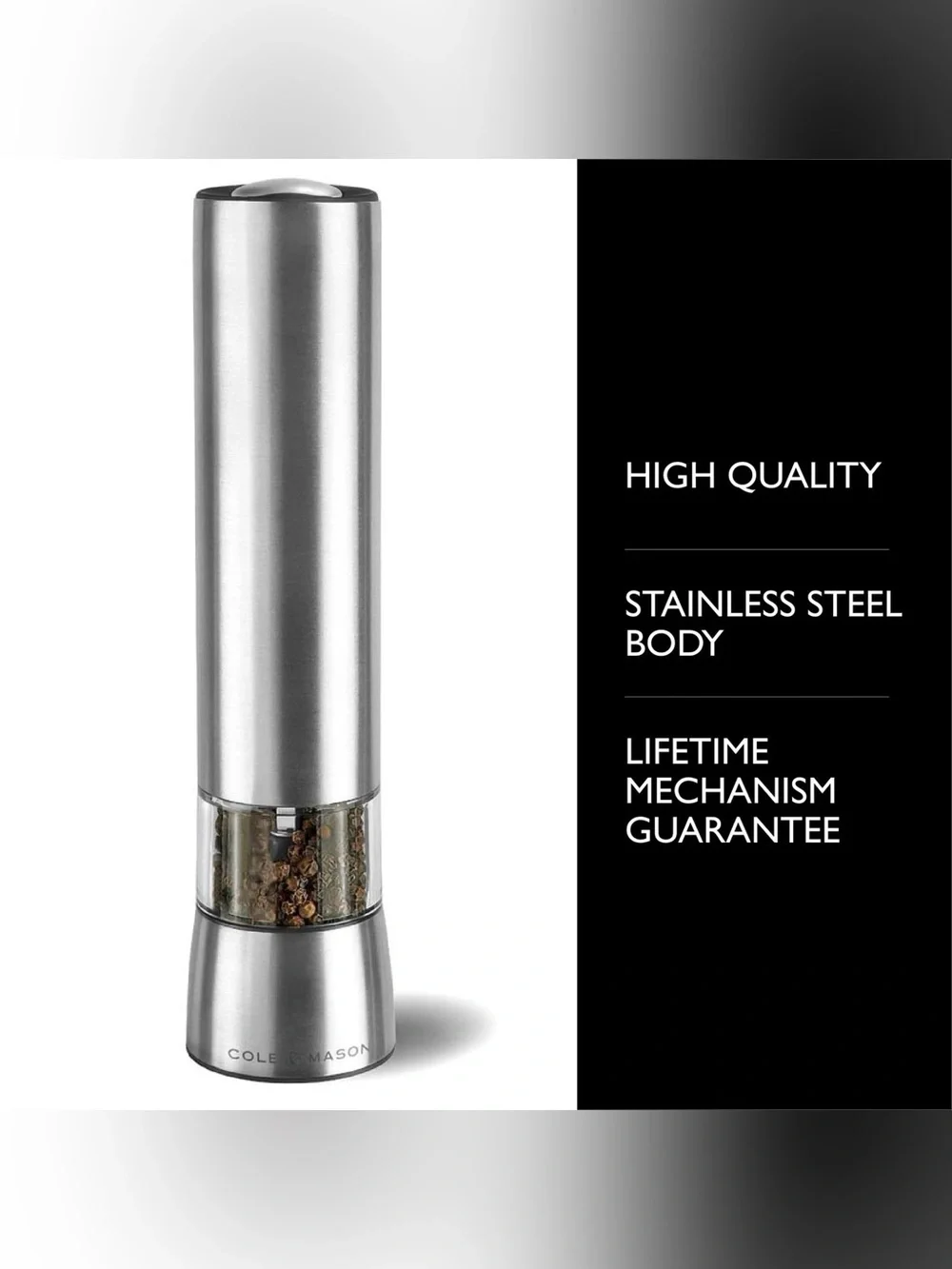 Cole & Mason Hampstead Electronic Pepper Mill